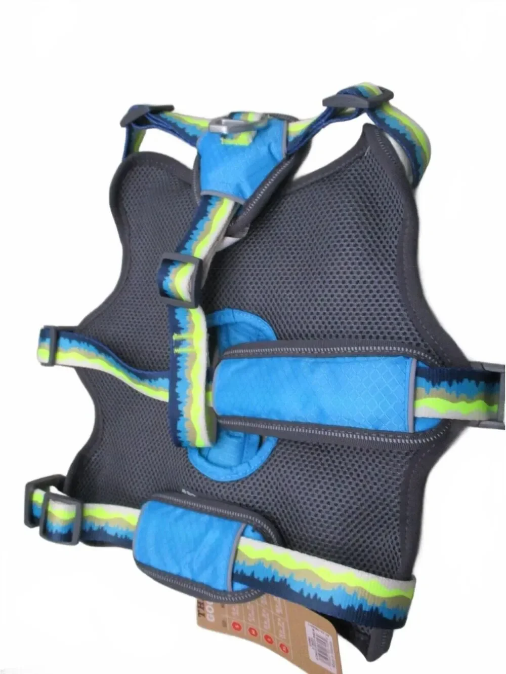 Arcadia Trail Ultimate Security Dog Harness Blue & Neon